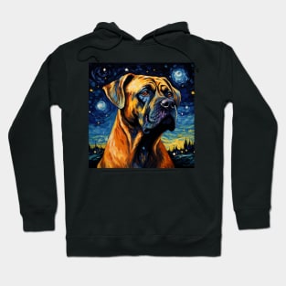 Boerboel Night Portrait Hoodie